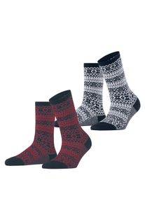 Socken Esprit "Sami Pattern 2-Pack", Damen, Gr. 39-42, Sockengr&ouml;&szlig;e, sortiment (0040), regular fit, Socken Socken