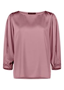 Satinbluse Betty Barclay "Satin-Bluse mit U-Boot-Ausschnitt", Damen, Gr. 36, rosa (rose taupe), Obermaterial: 100% Polyester PES., Blusen Satinbluse