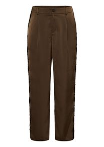 Stoffhose Kaffe CURVE "Kaffe Curve Casual Hose KCthilda", Damen, Gr. 48, Normalgr&ouml;&szlig;en, braun (seal braun), Hosen Stoffhose
