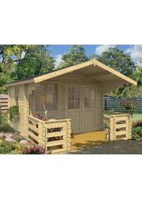 Gartenhaus Konifera "Klingenberg 1", beige (naturbelassen), Fu&szlig;boden im Gartenhaus, ohne Dacheindeckung, Holzwerkstoff, Gartenh&auml;user, Gartenhaus, Inklusive Fu&szlig;boden