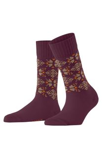 Socken Esprit "Winter Star", Damen, Gr. 39-42, Sockengr&ouml;&szlig;e, braun (merlot (8005)), regular fit, Socken Socken