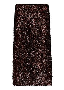 Midirock Betty Barclay "Midirock mit Gummizug", Damen, Gr. 44, braun (muskat), Einsatz: 96% Polyester PES. 4% Elasthan EL., R&ouml;cke Midirock