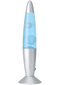 Eglo LED Tischleuchte "LAVA", blau (silberfarben, blau), 1, &Oslash; 10,8cm H: 42cm, 1 Stk., Leuchten, LED Lavalampe Lava, Deko Lampe Wassers&auml;ule, Retro Lavaleuchte, LED Tischleuchte