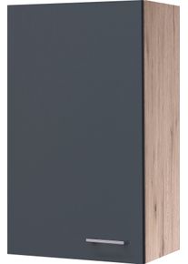 H&auml;ngeschrank Flex-Well "Morena", grau (basaltgrau, san remo eiche), B:50cm H:89cm T:32cm, Holzwerkstoff, Schr&auml;nke, H&auml;ngeschrank, (B x H x T) 50 x 89 x 32 cm, f&uuml;r viel Stauraum