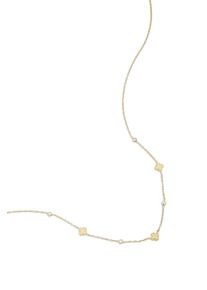 Adelia&acute;s Kette mit Anh&auml;nger ADELIA&acute;S "Halskette mit Kleeblattmotiven und Zirkonia, Edelstahl 39 cm + 5 cm" Gr. 39, gold (goldfarben), Halsketten, Damen, 39cm, Edelstahl, Kette mit Anh&auml;nger, Integrierte Kleeblattmotive und runde Zirkonia-Elemente pr&auml;gen diesen stylischen Modeschmuck