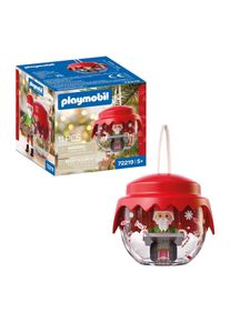 Konstruktions-Spielset Playmobil "Weihnachtskugel: B&auml;cker (72219), Christmas", rot (bunt), Spielbausteine, Kinder, Kunststoff, Konstruktions-Spielset