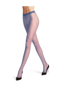 Feinstrumpfhose Falke "Dot", Damen, Gr. M, blau (smoky blau (6483)), Strumpfhosen Feinstrumpfhose