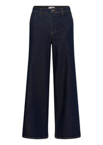 Regular-fit-Jeans Kaffe "Kaffe Jeans KAhally", Damen, Gr. 34, Normalgr&ouml;&szlig;en, blau (dunkelblau unwashed denim), Jeans Regular-fit-Jeans