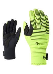 Fahrradhandschuhe Ziener "DANIE-Z WINDSTOPPER by GORE TEX LABS TOUCH", Gr. 7.5, gr&uuml;n (poison gelb), Materialmix, Handschuhe Fahrradhandschuhe, winddicht, wasserabweisend, atmungsaktiv