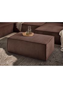Hocker OTTO HOME "SHERWOOD Cord Polsterhocker", braun (schokobraun), B:102cm H:42cm, 100% Polyester, Hocker, Hocker, passend zur Polster-Serie SHERWOOD