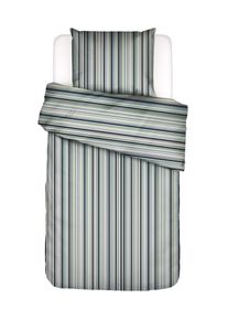 Bettw&auml;sche Essenza "Donna", grau (global grau), B/L: 135cm x 200cm, 1 Stk., 1 Stk., Satin (Bio-Baumwolle), B/L: 80cm x 80cm, 2 Stk., Bettw&auml;sche, Bettw&auml;sche