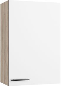 H&auml;ngeschrank Optifit, wei&szlig;, B:60cm H:89,6cm T:34,6cm, Holzwerkstoff, Schr&auml;nke, H&auml;ngeschrank, Breite 60 cm, mit 1 T&uuml;r, 2 Einlegeb&ouml;den