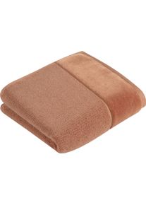 Handtuch Vossen "Pure", braun (bronze), B:60cm L:110cm, Webfrottier, Obermaterial: 100% Baumwolle, Handt&uuml;cher, Handtuch, Baumwolle & VEGAN, mit eleganter Veloursbord&uuml;re