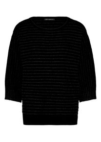 Strickpullover Betty Barclay "Strickpullover mit Lurexfaden", Damen, Gr. 46, schwarz, Pullover Strickpullover
