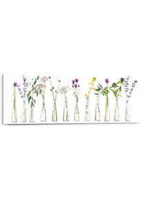 Wandbild Reinders "Wandbild Blumen Sommer - Natur - Gr&uuml;n", wei&szlig; (farbe bild(er): wei&szlig;), B:90cm H:30cm, MDF, Bilder, Wandbild