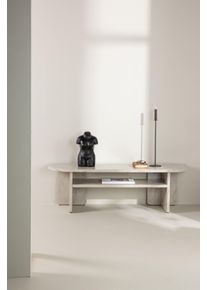 TV-Bank VENTURE HOME "&Aring;lesund, TV-Bank in beiger Marmoroptik, Skandinavisch, Breite 140 cm", beige, B:140cm H:42cm T:40cm, MDF, Sideboards, TV-Bank, TV-M&ouml;bel, Marmor-Look, edel, anspruchsvoll, modern