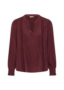 Langarmbluse Culture "Culture DK Bluse langarm CUvibsa", Damen, Gr. M, rot (chocolate truffle), Blusen Langarmbluse