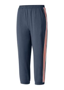 Schlupfhose SIEH AN "7/8-Freizeithose Freizeithose", Damen, Gr. 42, Normalgr&ouml;&szlig;en, blau (dunkelblau), Jersey, , Basic, Hosen Schlupfhose