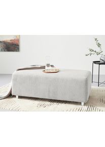 Polsterhocker Home Affaire "Gy&ouml;r", beige (creme), B:122cm H:48cm T:68cm, 100% Polyester, Hocker, Polsterhocker, democratichome Edition, passend zum Ecksofa 'Gy&ouml;r'