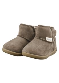 Krabbelschuh Sterntaler "Halbschuh uni", Kinder, Gr. 23, braun (braun meliert), Schuhe Krabbelschuh