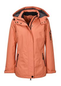 Regenjacke WITT "Funktionsjacke Funktionsjacke mit abzippbaren &Auml;rmeln", Damen, Gr. 44, orange (papaya), Web, Stoff, , Basic, Jacken Regenjacke
