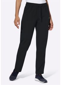 Trainingshose WITT "Freizeithose Freizeithose aus atmungsaktiver Microfaser", Damen, Gr. 25, Kurzgr&ouml;&szlig;en, schwarz, Microfaser, , Sportlich, gerade, Hosen Trainingshose