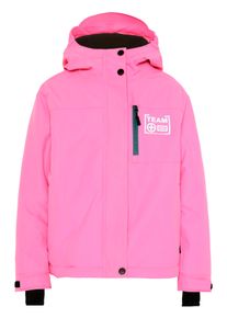 Skijacke Chiemsee, M&auml;dchen, Gr. 170/176, pink (sugar plum), 100% Polyester, unifarben, regular fit, ohne Ausschnitt, Windstopperb&uuml;ndchen, Jacken Skijacke, - mit praktischer Skipasstasche