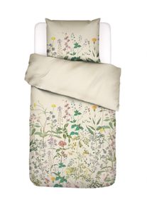 Bettw&auml;sche Essenza "Augustina", bunt (vanille), B/L: 135cm x 200cm, 1 Stk., 1 Stk., Satin (Bio-Baumwolle), B/L: 80cm x 80cm, 2 Stk., Bettw&auml;sche, Bettw&auml;sche