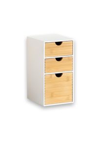 Organizer Kesper "K&uuml;chenregal, Aufbewahrungsbox, FSC-zertifiziert", braun (wei&szlig;), B:14cm H:27cm T:16cm, Bambus, Aufbewahrungsboxen, Organizer, Mini-Kommode mit 3 Schubladen