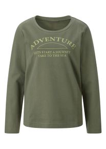 Sweatshirt SIEH AN "Sweatshirt Sweatshirt", Damen, Gr. 56, khaki, schilf, Sweatware, , Sportlich, Rundhals, Sweatshirts Sweatshirt