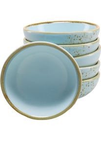 Tapas-Schale Creatable "NATURE COLLECTION", blau (hellblau), &Oslash;:8cm, Steinzeug, Sch&uuml;sseln, Tapas-Schale, Snackschale, Dipschale, Servierschale, &Oslash; 8 cm