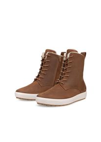 Winterstiefelette Ecco "Ecco SOFT 7 TRED", Damen, Gr. 42, Textil Warmfutter, camelfarben, Nubukleder, Schuhe Winterstiefelette, Schn&uuml;rboots, Schn&uuml;rstiefelette mit Warmfutter