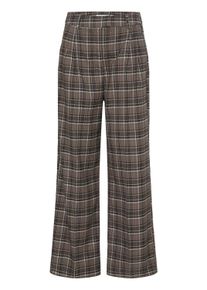 Marlene-Hose B.Young "B.Young Anzug BYESTOLO", Damen, Gr. 40, Normalgr&ouml;&szlig;en, braun (sepia check), Hosen Marlene-Hose