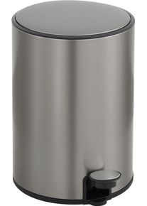 M&uuml;lleimer OTTO HOME "in 5 versch. Farben, 5 L, 10 L o. 30 L, Soft Close, Lennu, Abfalleimer", metal grau, B:20,3cm H:29,3cm T:25,7cm, Edelstahl, M&uuml;lleimer, M&uuml;lleimer, Treteimer f&uuml;r K&uuml;che oder Bad, Kosmetikeimer mit verstecktem Griff