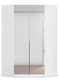 Kleiderschrank OTTO HOME "Eckschrank Mehrzweckschrank Ankleide Schlafzimmer Garderobe AGORDO", wei&szlig; (alpinwei&szlig;), B:117cm H:229cm T:117cm, Holzwerkstoff, Schr&auml;nke, Kleiderschrank, Wei&szlig;, voll ausgestattet mit viel Stauraum MADE IN GERMANY