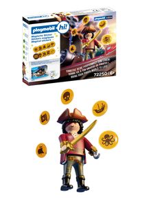 Konstruktions-Spielset Playmobil "Playmobil Hi Magische Sticker Piraten (72250), Pirates", bunt, Spielbausteine, Kinder, Kunststoff, Konstruktions-Spielset, Made in Europe; mit interaktivem Backpack kompatibel (nicht enthalten)