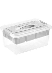 Organizer keeeper "henri, Organizer- Box", grau (nordic grau), B:23cm H:17cm T:35cm, Polypropylen (PP), Aufbewahrungsboxen, Organizer, bequemer Griff zum einfachen Tragen