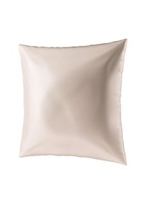 Dekokissen AILORIA "Kopfkissenbezug aus Seide BEAUTY SLEEP (80x80)", beige, 1 Stk., Obermaterial: 100% Seide silk., Bettw&auml;sche, Dekokissen