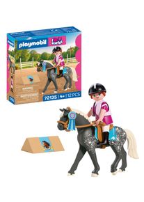 Konstruktions-Spielset Playmobil "Springreiten (72135), I Love Horses", bunt, Spielbausteine, Kinder, Kunststoff, Konstruktions-Spielset, Made in Europe