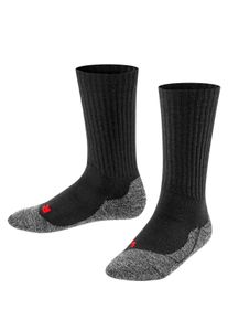 Socken Falke "Active Warm", M&auml;dchen, Gr. 27-30, Sockengr&ouml;&szlig;e, schwarz (schwarz (3000)), Obermaterial: 34% Polypropylen PP. 27% Polyacryl PAN. 23% Wolle WO. 15% Polyamid PA. 1% Elasthan EL., glatt, Socken Socken