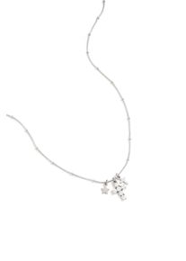 Adelia&acute;s Kette mit Anh&auml;nger ADELIA&acute;S "Halskette mit Kreuz- und Sternanh&auml;ngern aus Edelstahl mit Strass 39 cm + 5 cm" Gr. 39, silber (silberfarben), Halsketten, Damen, 39cm, Edelstahl, Kette mit Anh&auml;nger, Die Kombination aus zwei Kreuzanh&auml;ngern und einem Sternanh&auml;nger verleiht diesem Modeschmuck eine trendige Note