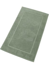 Badematte Christy "Supreme", gr&uuml;n (bay leaf), H:7mm, Baumwolle, Badematten, Badematte, Premium Badematte in Luxusqualit&auml;t 1000g/m&sup2;, 50 x 90, 2er Set