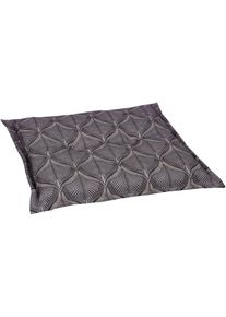 Hockerauflage GO-DE, grau (anthrazit), B:50cm H:7cm T:50cm, Baumwolle, Polyester, Polyurethan, Polsterauflagen, Hockerauflage, Ma&szlig;e ca.: 50 cm x 50 cm x 7 cm