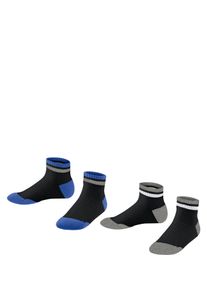 Sneakersocken Esprit "Active Tennis 2-Pack", M&auml;dchen, Gr. 23-26, Sockengr&ouml;&szlig;e, schwarz (sortiment (0050)), regular fit, Socken Sneakersocken
