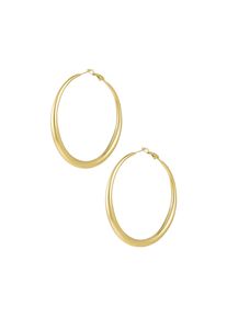 Adelia&acute;s Paar Creolen ADELIA&acute;S "Ohrringe Creolen aus Edelstahl in ovaler Form, gl&auml;nzende Oberfl&auml;che &ndash; 1 Paar", goldfarben, Ohrringe, Damen, Einheitsgr&ouml;&szlig;e, Edelstahl, Paar Creolen, Modischer Modeschmuck mit ovaler Form