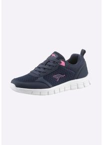 Schn&uuml;rschuh Kangaroos "Sneaker Sneaker", Damen, Gr. 40, blau (marine), Textil, Sportlich, Schuhe Schn&uuml;rschuh