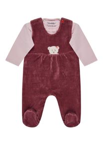 Shirt & Hose STERNTALER "Strampler Set B&auml;r", Kinder, Gr. 44, rosa (quarzrosa), KOB Set-Artikel Shirt & Hose