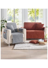 Hussen-Set WITT "Wohnprogramm Wohnprogramm", grau, B:165cm, Hussen, Hussen-Set