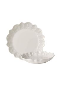 Villeroy & Boch Schale VILLEROY & BOCH "Schalen-Set Toy's Delight Royal Classic 2-tlg. wei&szlig;", wei&szlig;, B:2cm H:2cm T:2cm, Porzellan, Sch&uuml;sseln, Schale, Sp&uuml;lmaschinenfest, Mikrowellensicher