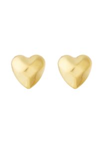 Adelia&acute;s Paar Ohrstecker ADELIA&acute;S "Ohrringe Ohrstecker aus Edelstahl mit Herzmotiv, 1 Paar", gold (goldfarben), Ohrringe, Damen, Einheitsgr&ouml;&szlig;e, Edelstahl, Paar Ohrstecker, Modeschmuck-Ohrstecker mit Herzmotiv, modisch und aus Edelstahl